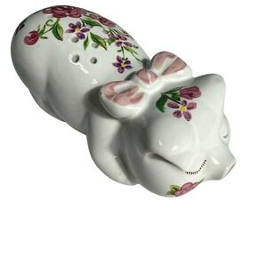 Vintage Avon Pig Salt or Pepper Shaker Hand-Decorated Ceramic 1978 Brazil